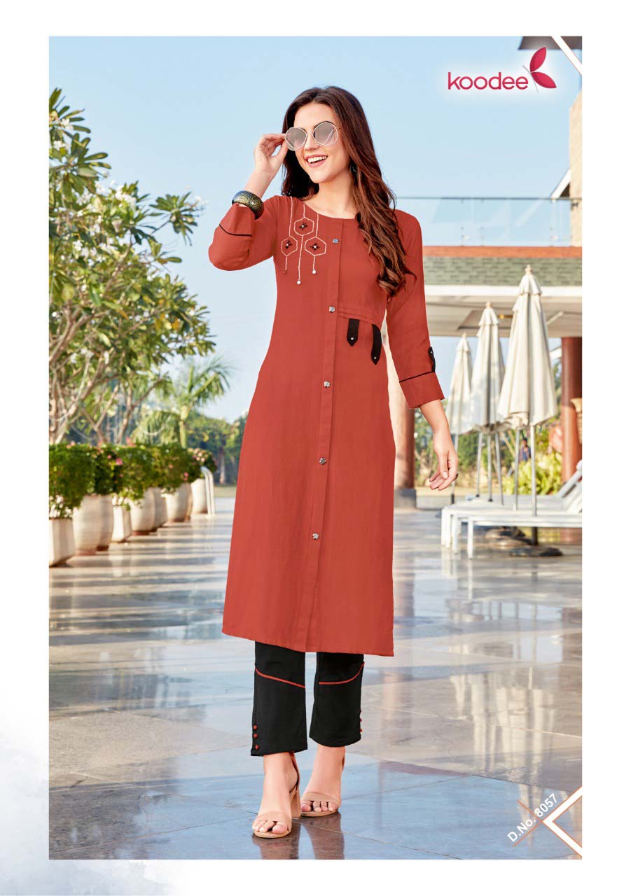 Koodee Instagirl Vol-2 Rayon Kurti Pant Wholesaler Koodee Instagirl Vol-2 Rayon Kurti Pant Wholesaler